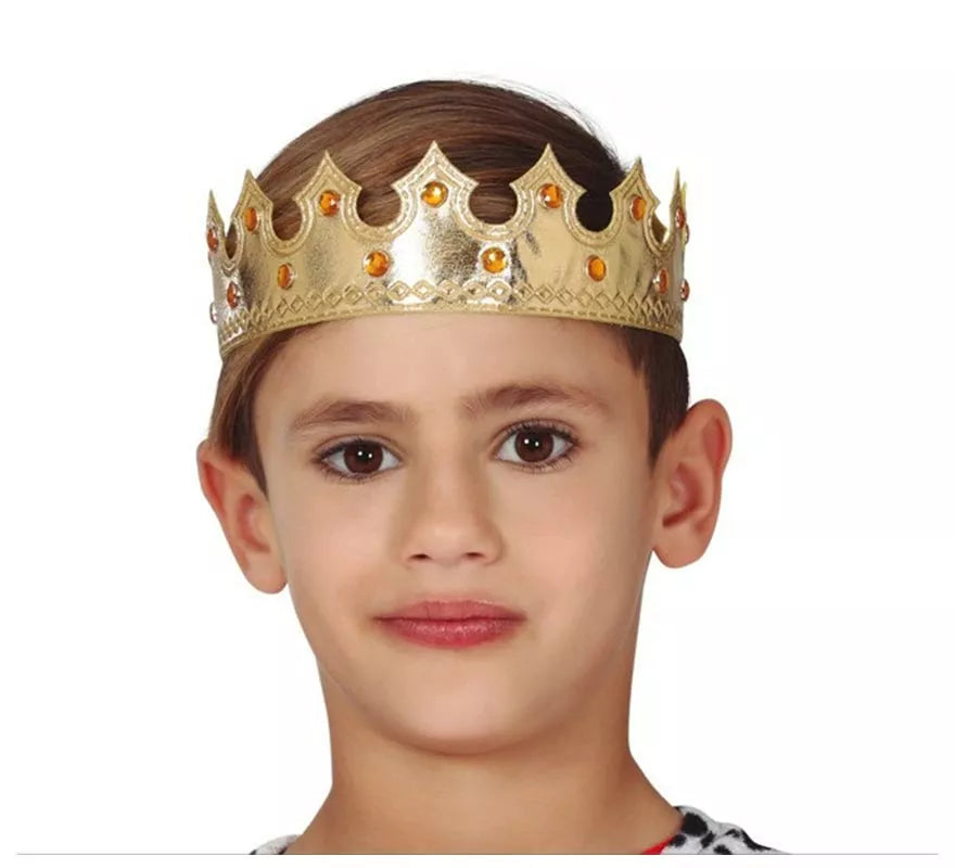 Translation missing: pt-PT.Corona de Rey Dorada Infantil