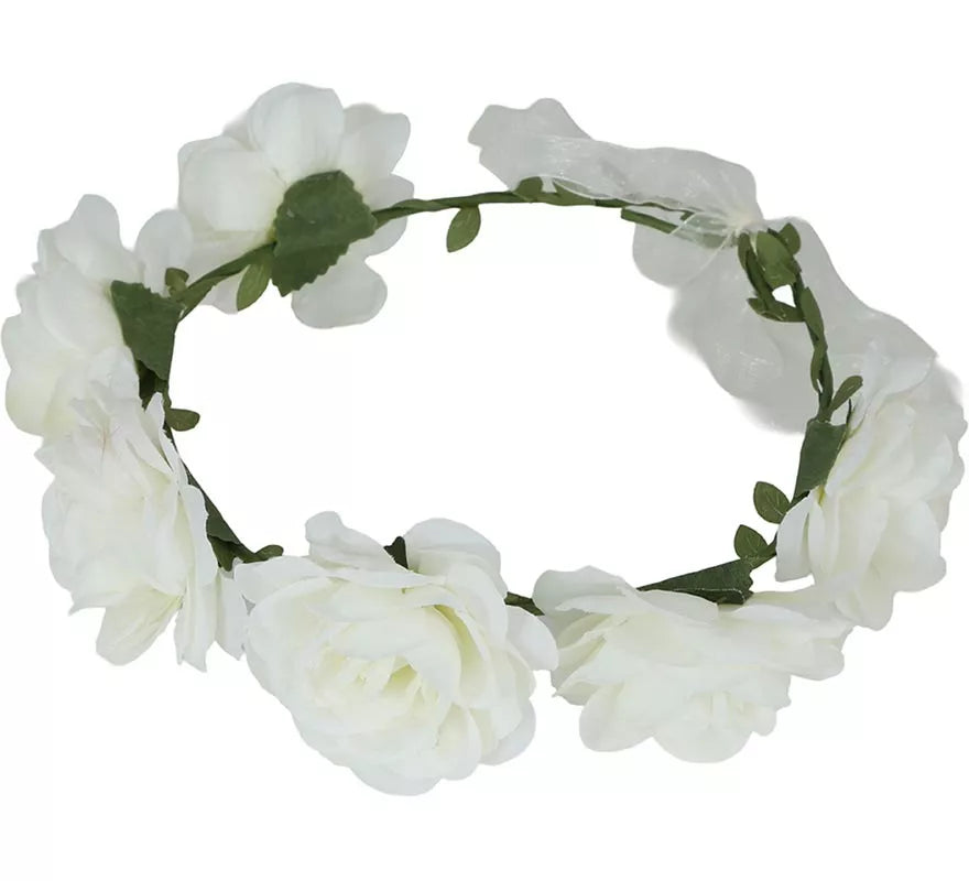 Translation missing: pt-PT.Corona de Rosas blancas