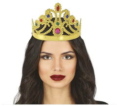 Coroa de ouro ou faixa de rainha ajustável