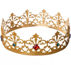 Coroa do Rei Mago em Ouro Metálico