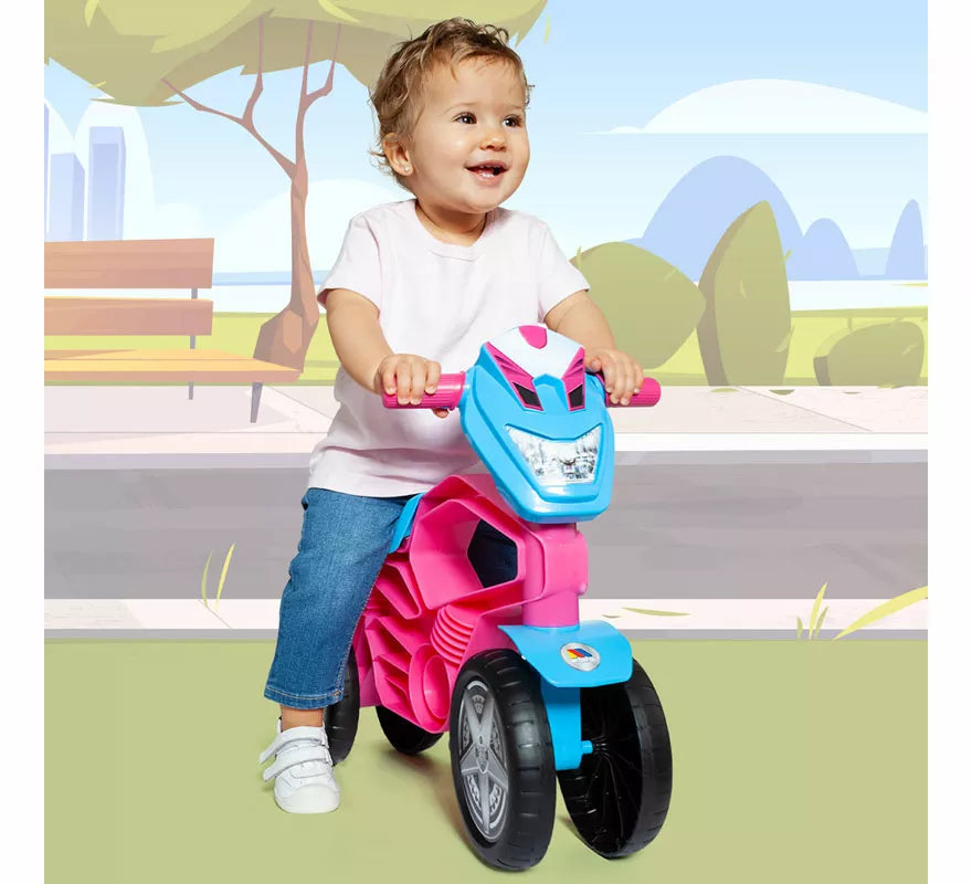 Correpasillos Mi Primera Moto Moltó Cross rosa