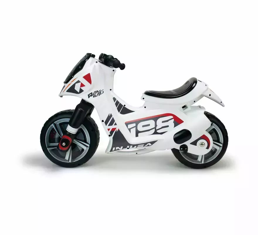 Correpasillos Moto Dragón blanco
