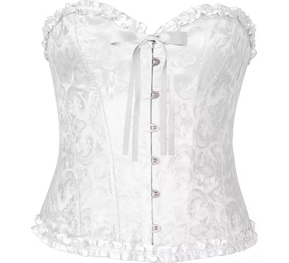 Corset blanco con Lazo para mujer