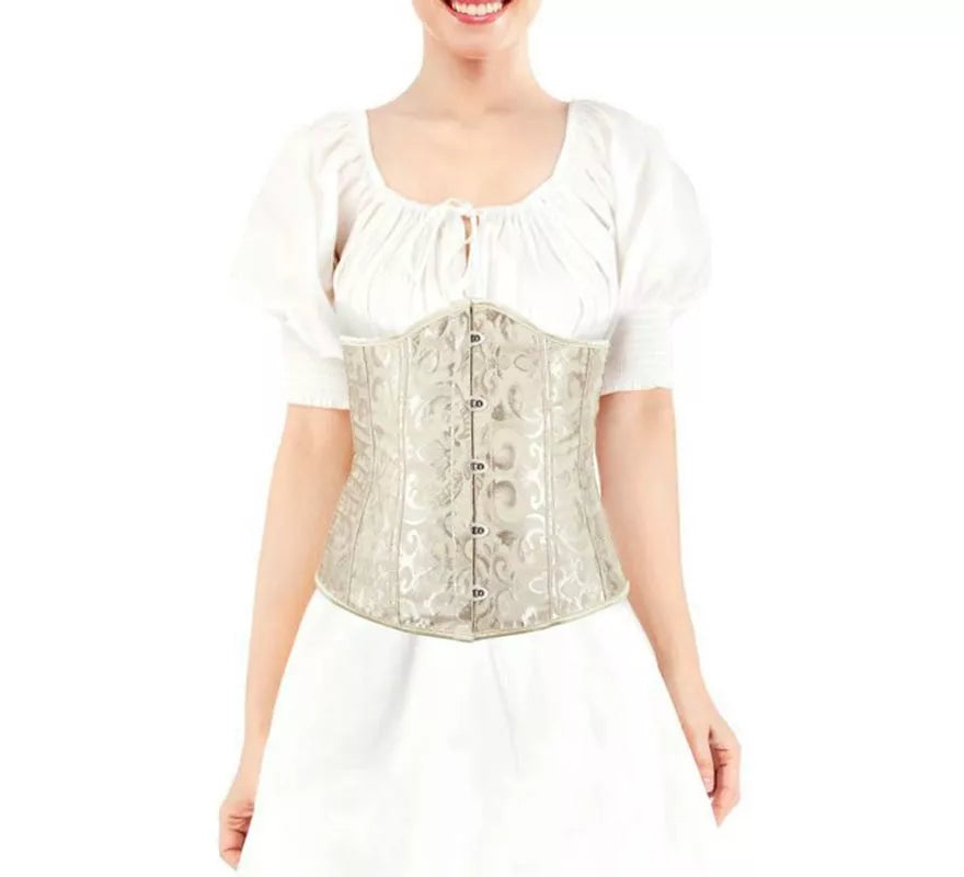 Translation missing: pt-PT.Corset Jacquard Beige para mujer