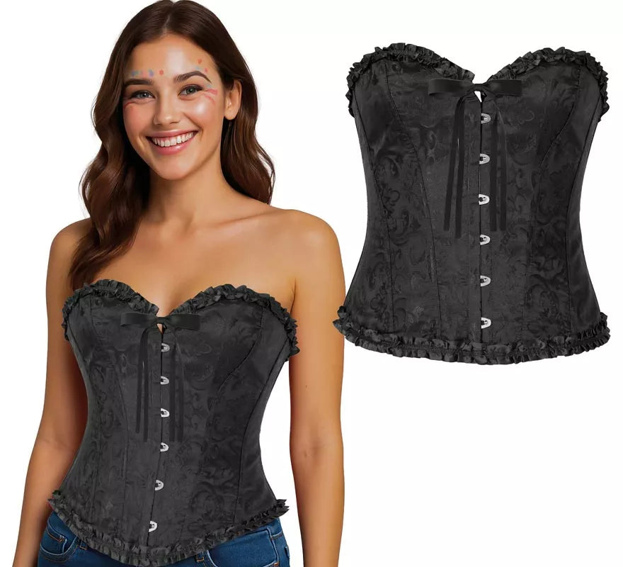 Translation missing: pt-PT.Corset negro con Lazo para mujer