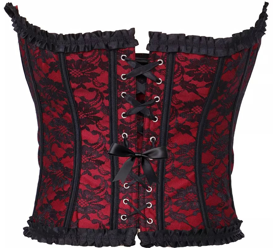 Translation missing: pt-PT.Corset Pirata burdeos para mujer