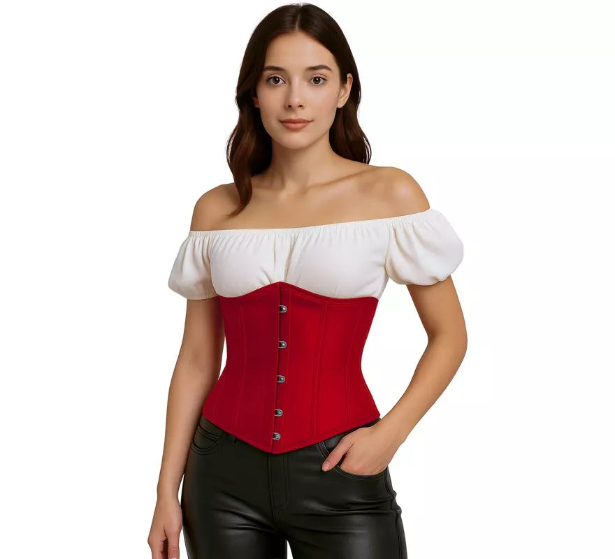 Corset Pirata rojo para mujer