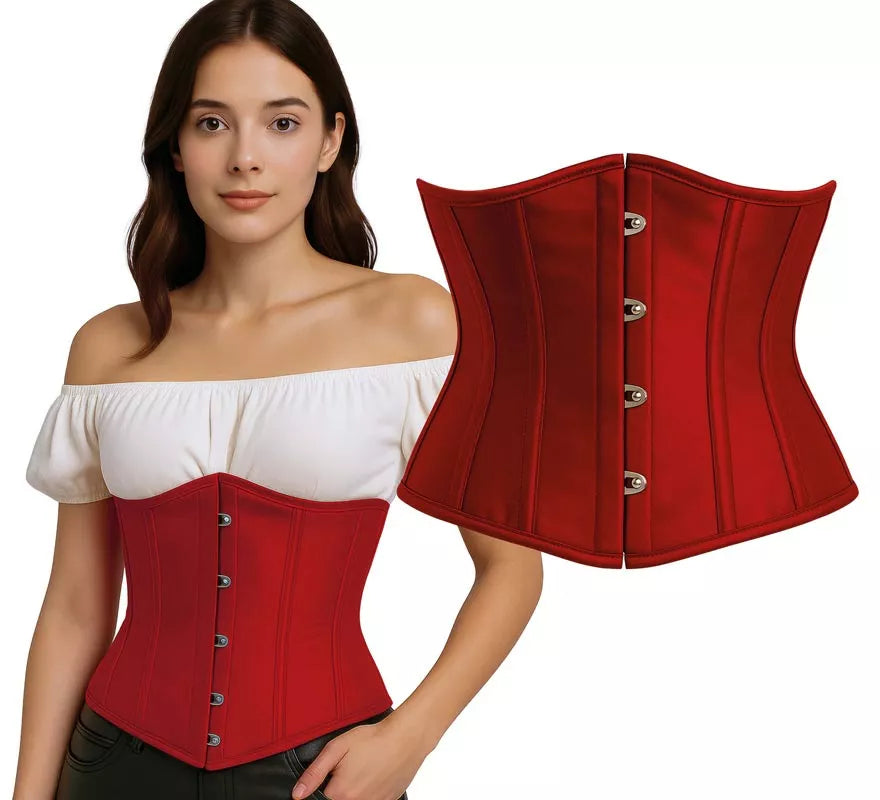 Translation missing: pt-PT.Corset Pirata rojo para mujer