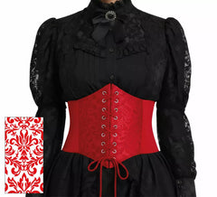 Espartilho vermelho brilhante para mulher