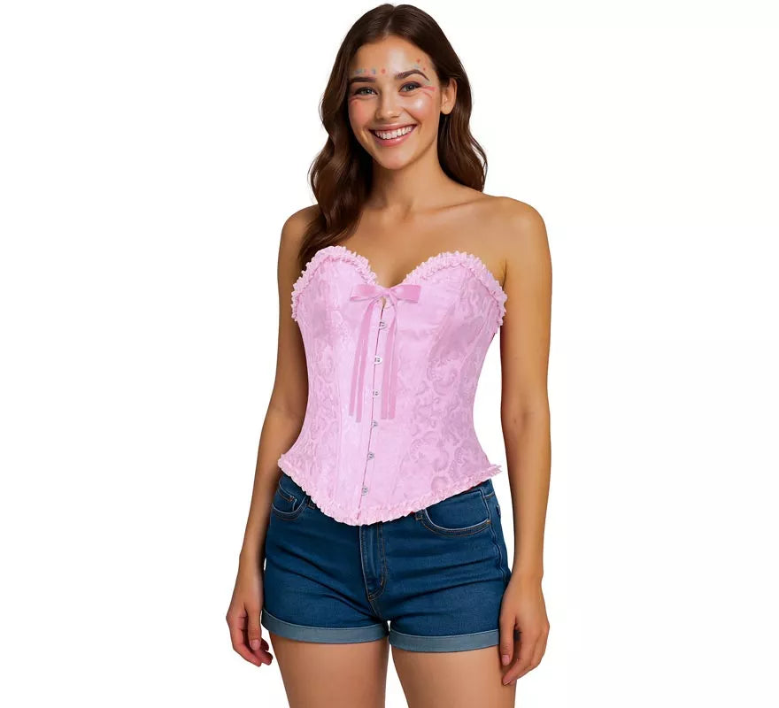 Translation missing: pt-PT.Corset rosa con Lazo para mujer