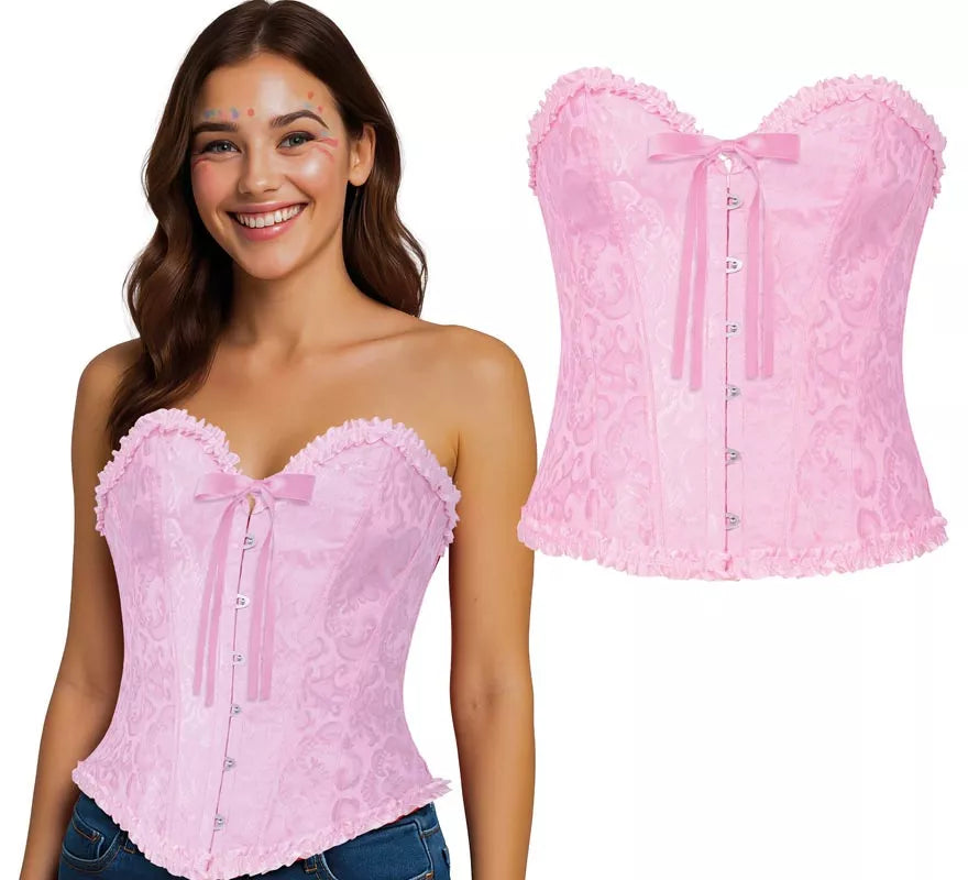 Translation missing: pt-PT.Corset rosa con Lazo para mujer