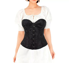 Espartilho Vintage Preto para Mulheres