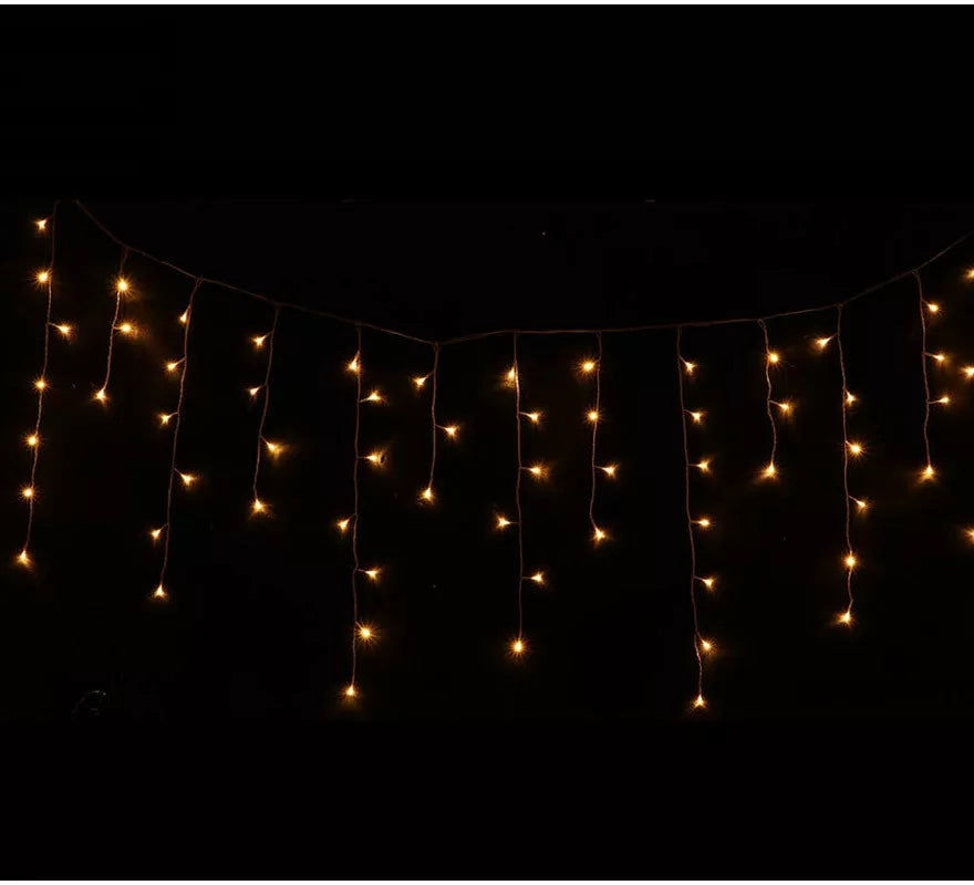 Translation missing: pt-PT.Cortina 300 Led Blanco Cálido Exterior de 9 m x 65 cm