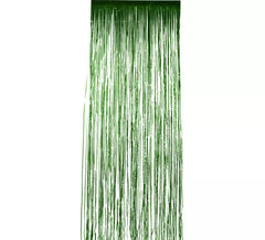 Cortina Verde Metálica Brilhante 91x244 cm