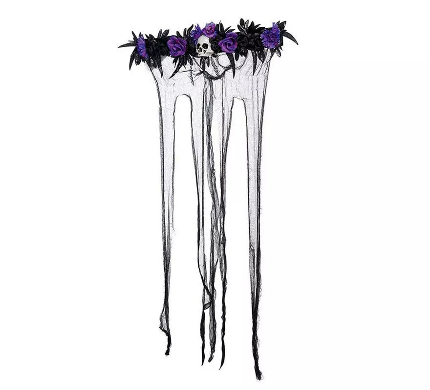 Translation missing: pt-PT.Cortina con Flores Lilas de 80X120 cm