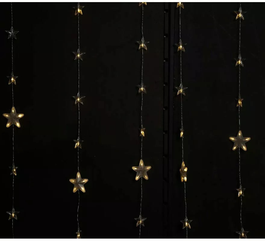 Translation missing: pt-PT.Cortina de 18 Estrellas cálido con 144 Led