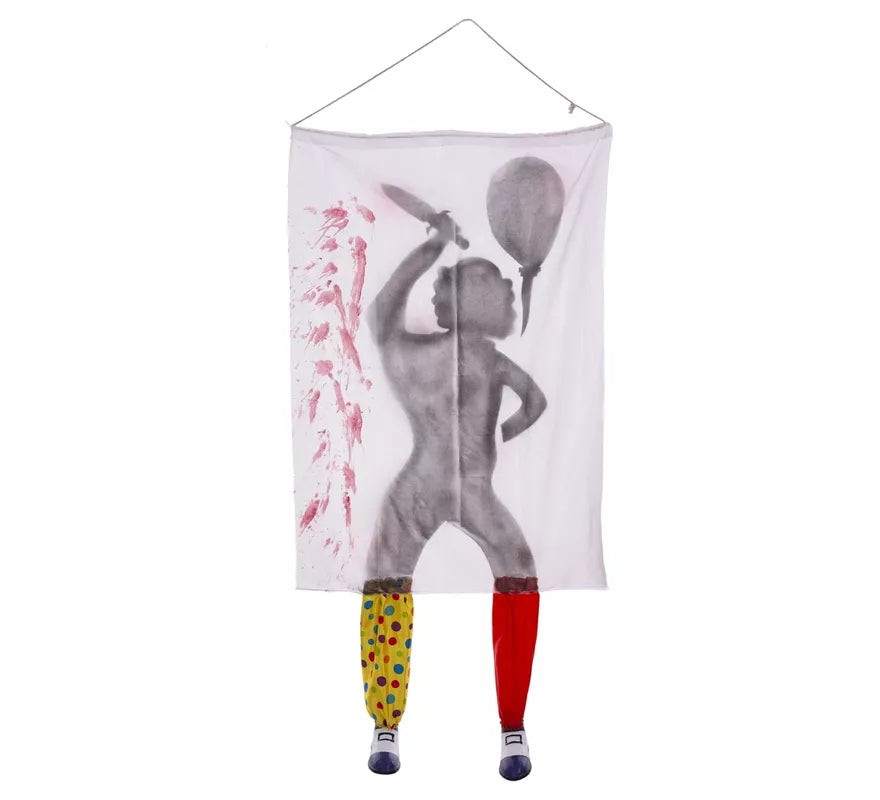 Translation missing: pt-PT.Cortina de Payaso Terrorífico de 100x28x185 cm
