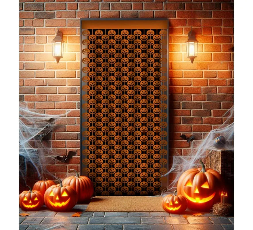 Translation missing: pt-PT.Cortina Halloween Calabazas de 1x2 m