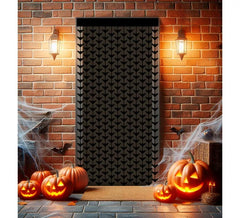 Cortina de Halloween de morcegos pretos 1x2 m