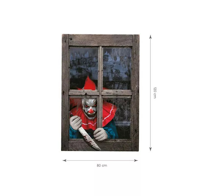 Translation missing: pt-PT.Cortina Payaso Asesino de 120x80 cm