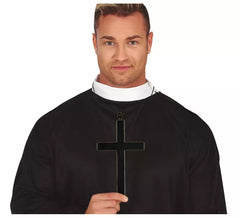 Cruz de sacerdote negra de 22 cm