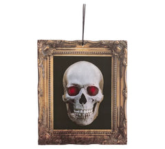 Quadro de Caveira com Luz de 27,5x32,5 cm