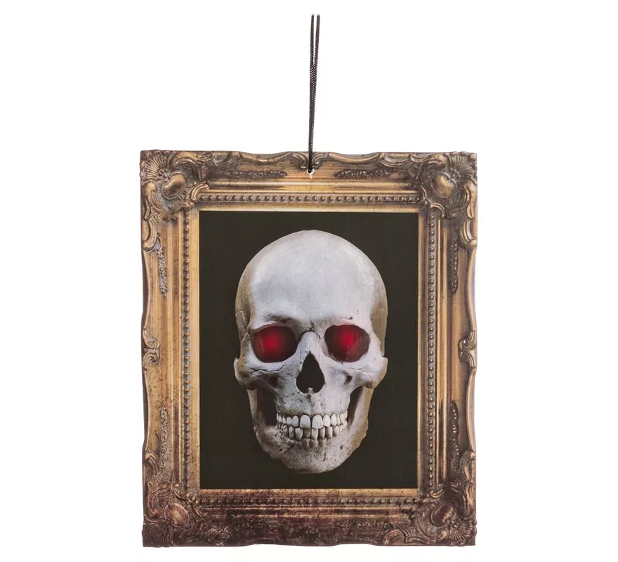 Translation missing: pt-PT.Cuadro de Calavera con Luz de 27,5x32,5 cm