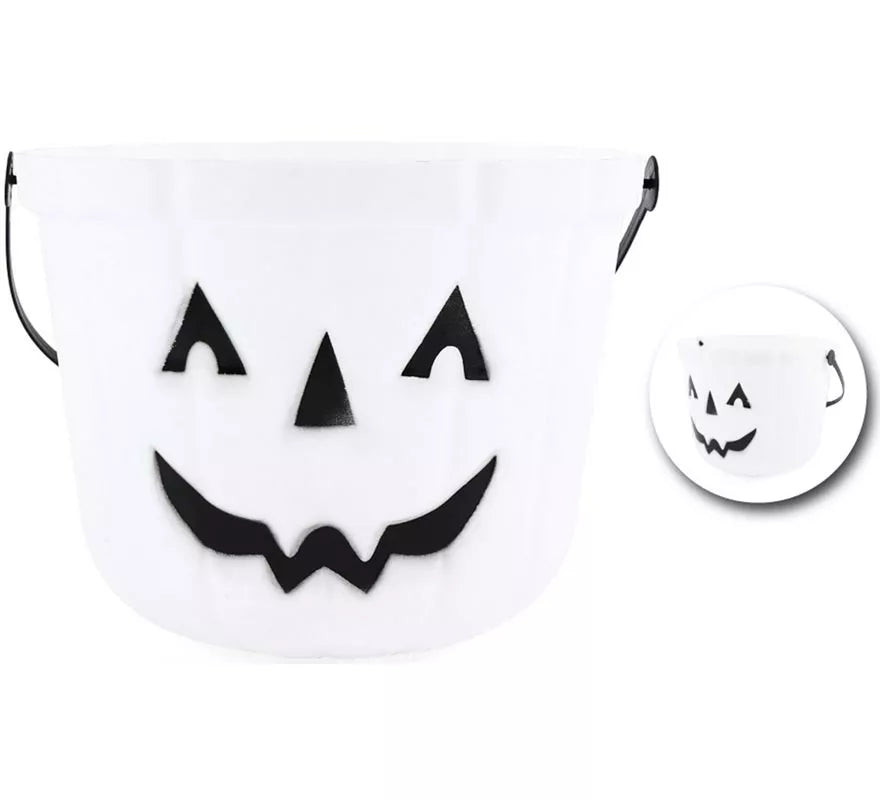 Cubo Calabaza Blanca de 19x15 cm