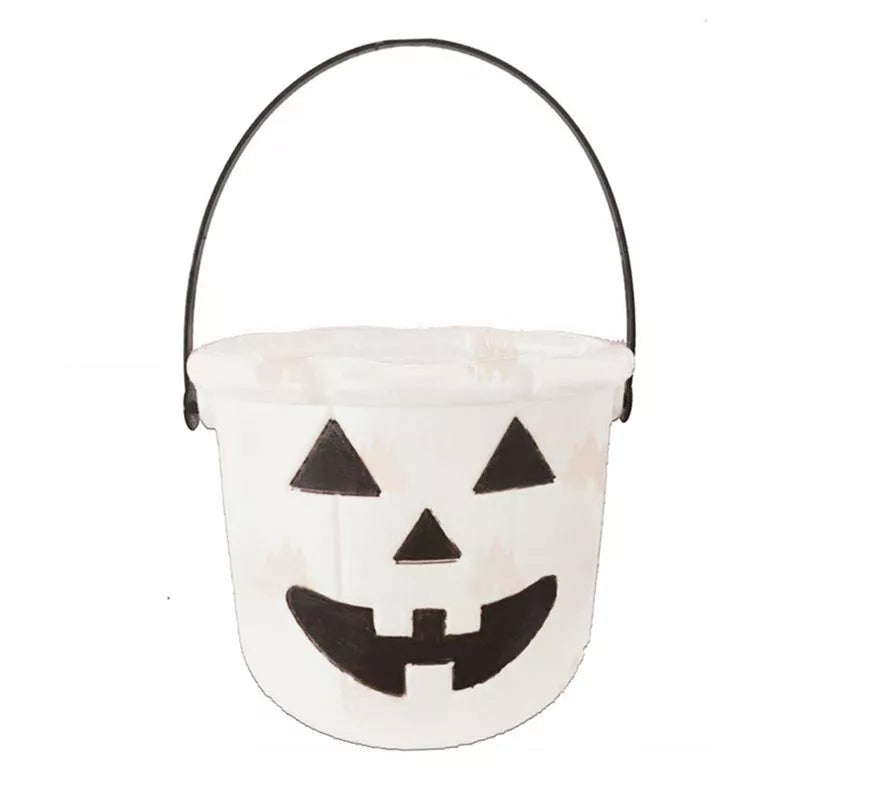 Cubo Calabaza Halloween de 20 cm en varios colores