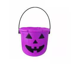 Balde de abóbora de Halloween de 20 cm em várias cores