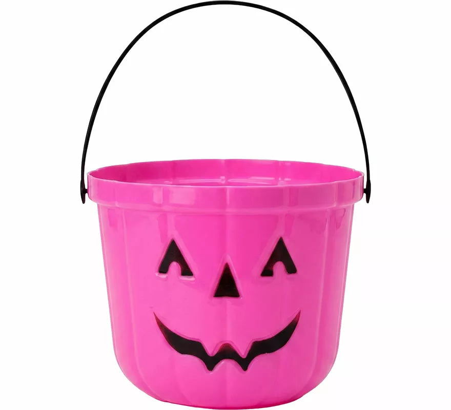 Cubo Calabaza Rosa de 20 cm