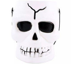 Cubo Calavera Branca de 14x16x17 cm