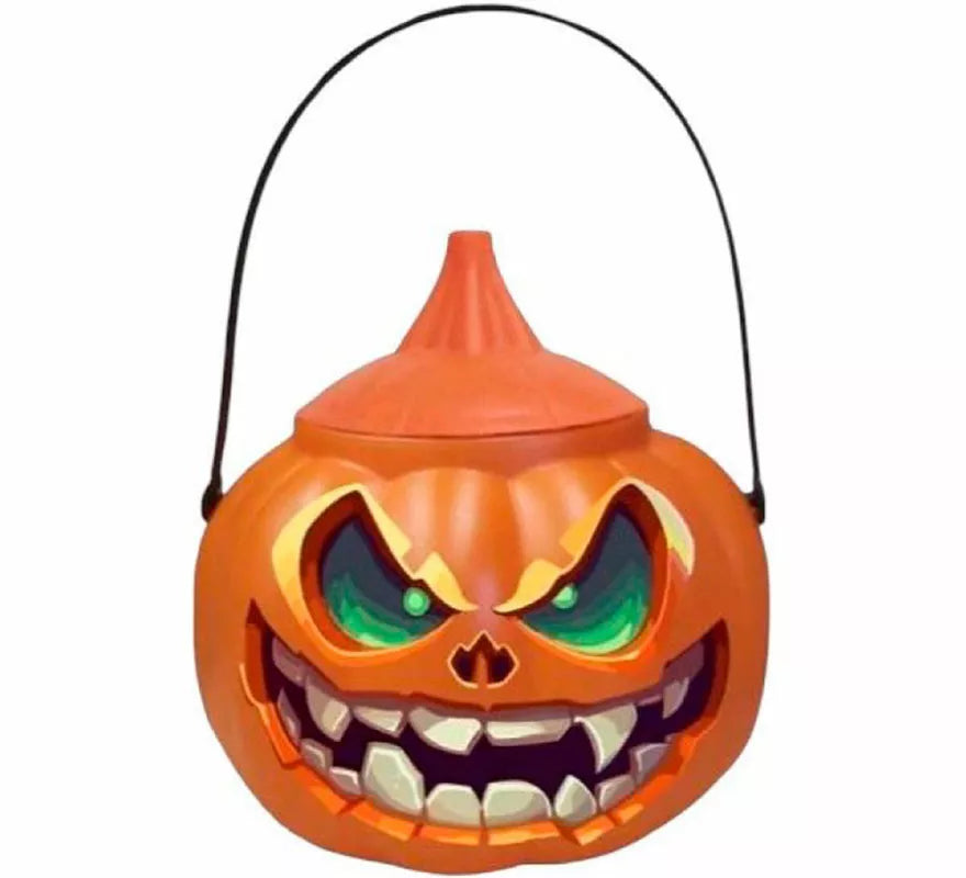 Translation missing: pt-PT.Cubo de Calabaza Espantosa con Tapa para Caramelos