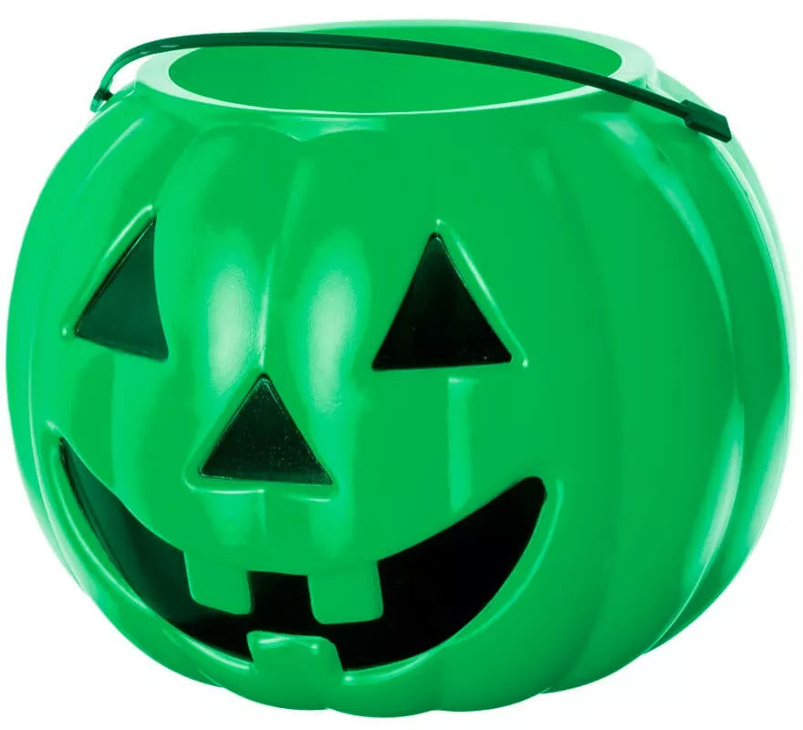 Translation missing: pt-PT.Cubo de Calabaza para caramelos verde 19x23x23 cm