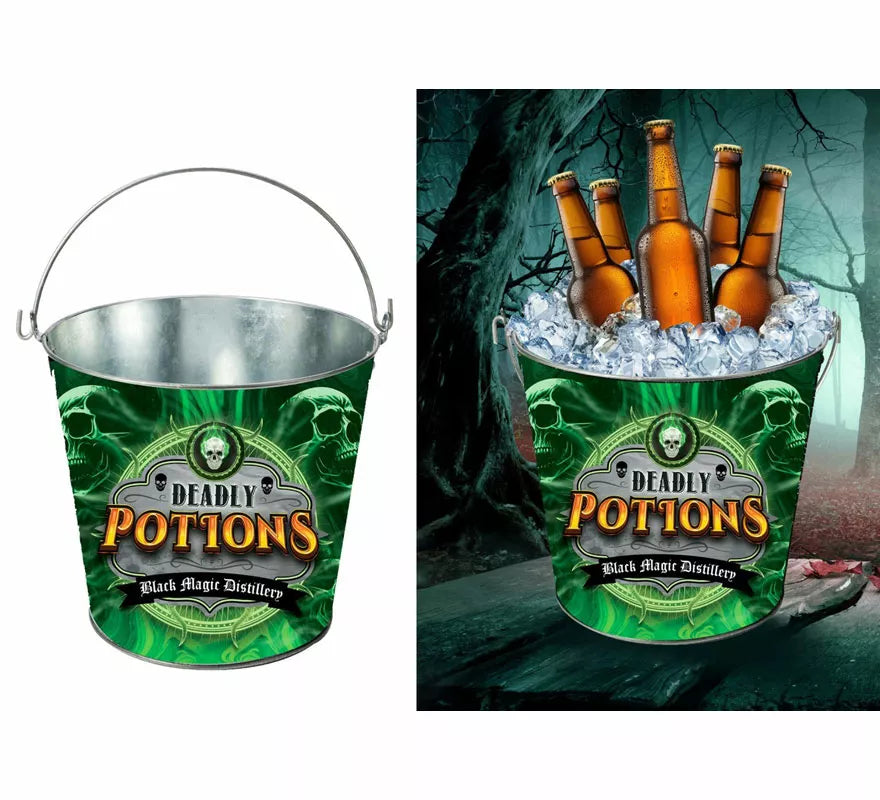 Translation missing: pt-PT.Cubo Metal Potions verde de 19X23 cm