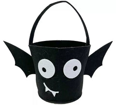 Cubo de morcego de feltro preto 36x18,50x18 cm
