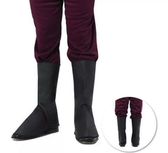 Capas de botas medievais pretas para adulto