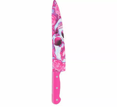 Faca Caveira Rosa 37 cm