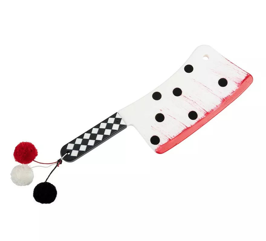 Translation missing: pt-PT.Cuchillo de Payaso a cuadros de juguete de 28 cm