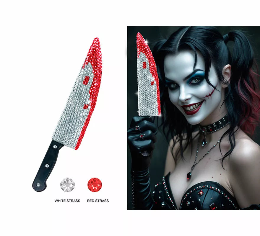 Translation missing: pt-PT.Cuchillo Ensangrentado con Brillantes de 38 cm