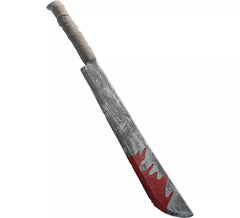 Faca longa com manchas de sangue 74cm