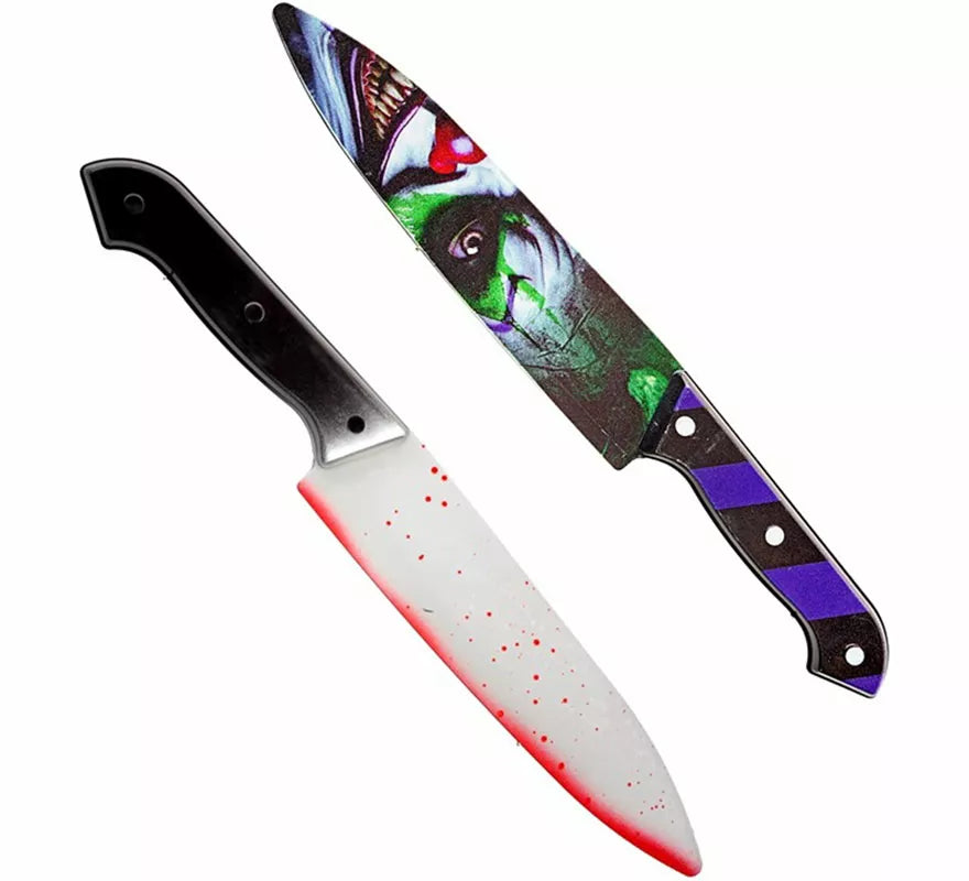 Translation missing: pt-PT.Cuchillo Payaso Risueño de 31 cm con diseño en ambas caras