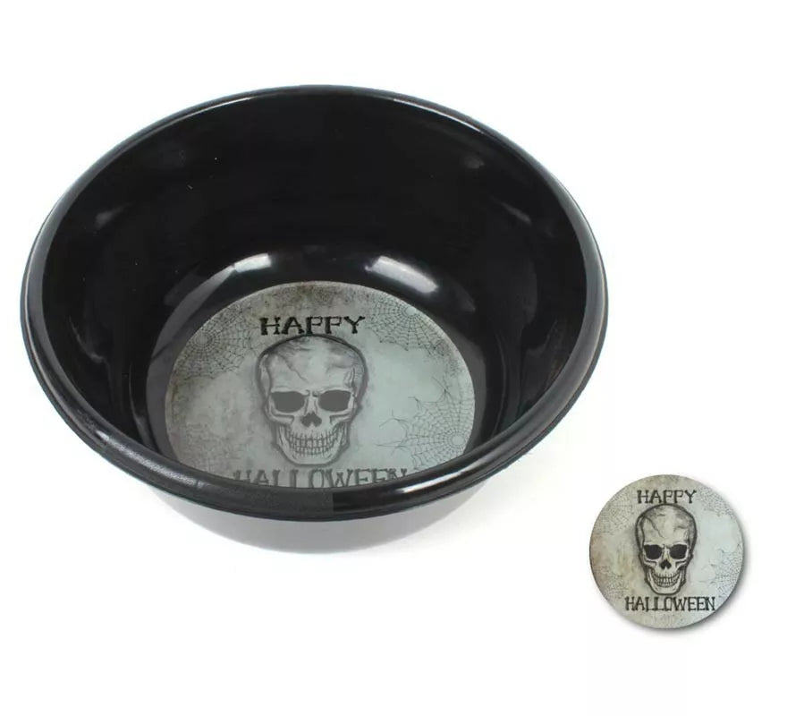 Translation missing: pt-PT.Cuenco Calavera negro de 28x7,5 cm