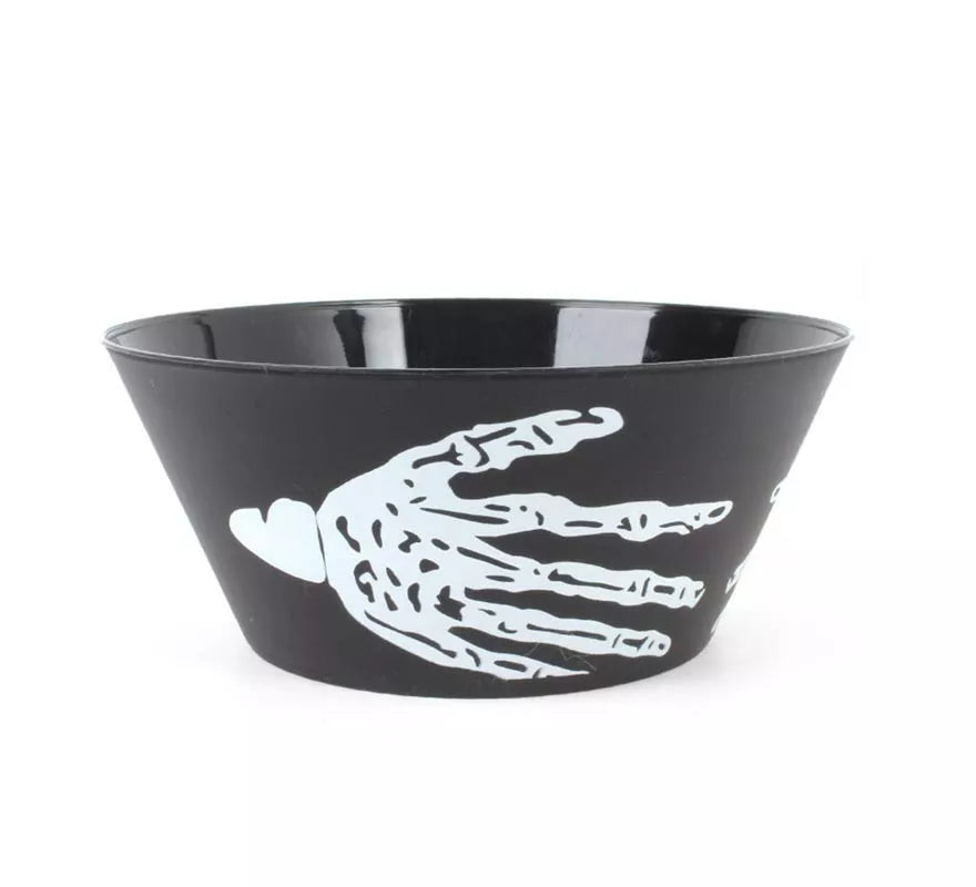 Translation missing: pt-PT.Cuenco Mano esqueleto negro de 26x16x11 cm