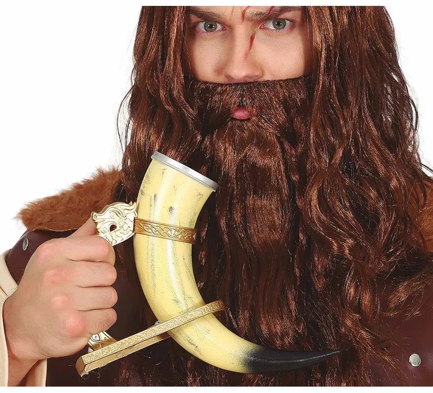 Cuerno de Vikingo con Soporte de 25 cm
