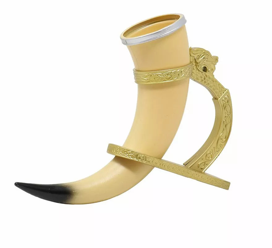 Cuerno de Vikingo con Soporte de 25 cm