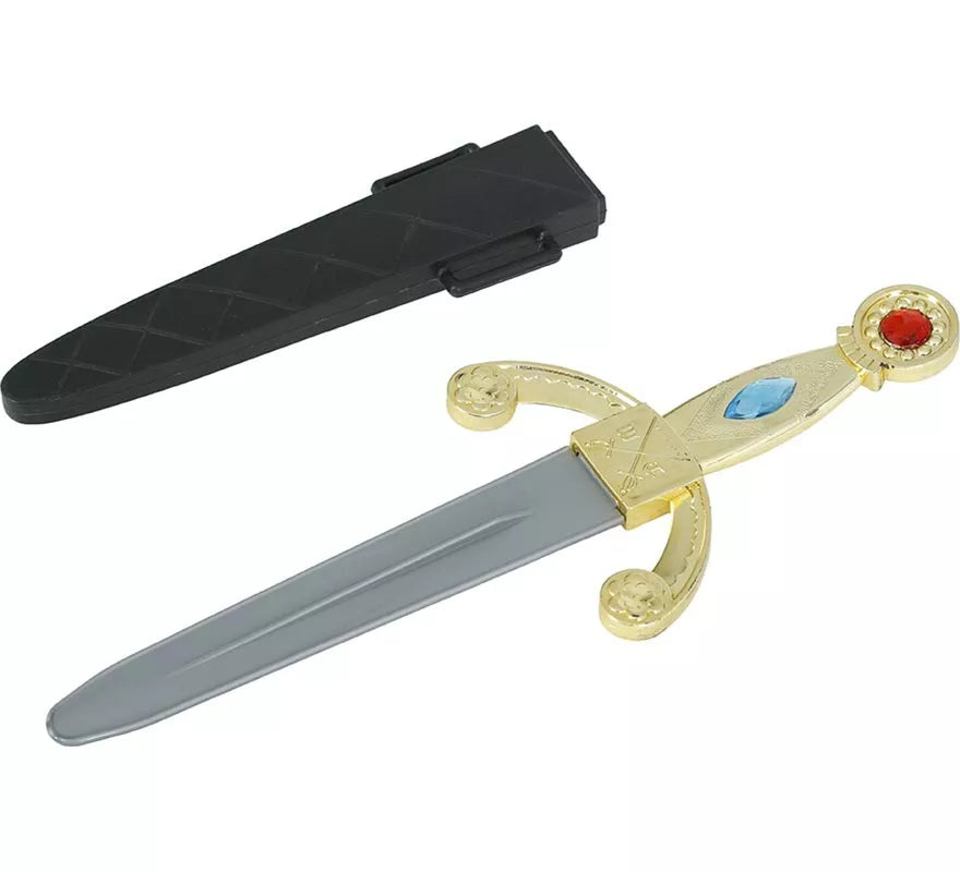 Translation missing: pt-PT.Daga Medieval con Funda de 26 cm de Plástico de Juguete