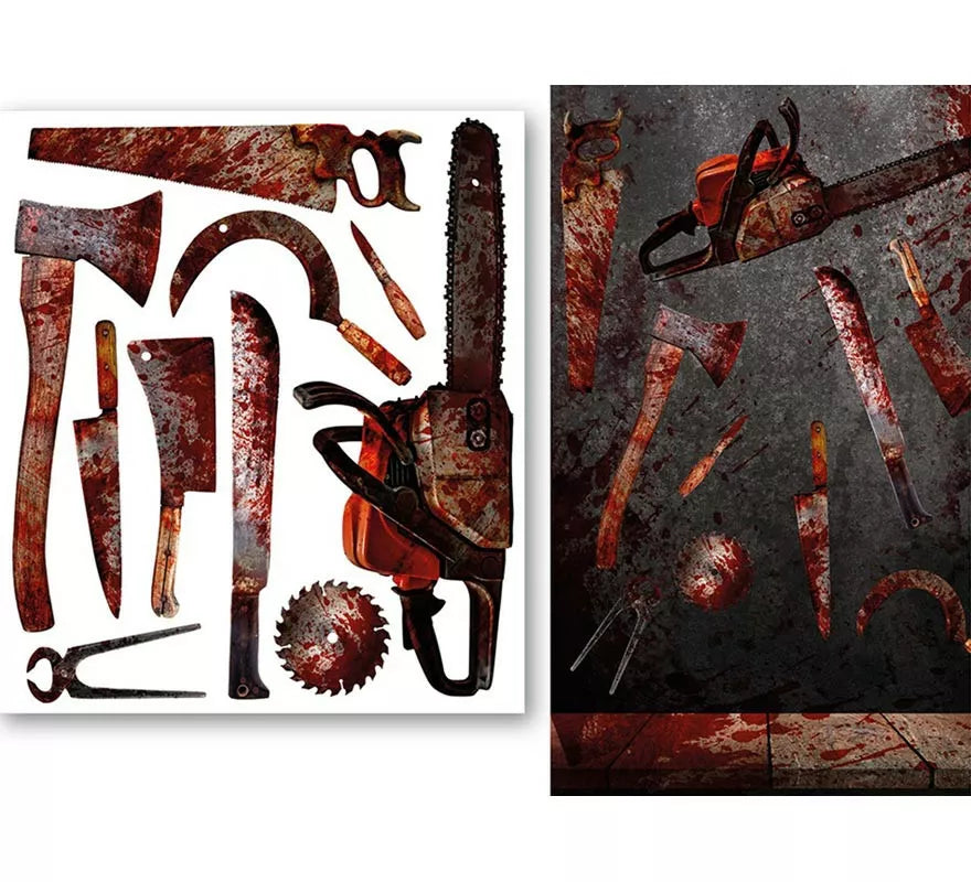 Translation missing: pt-PT.Decoración Adhesivo Mesa Armas Ensangrentadas 70x80 cm