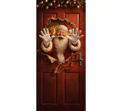 Decoração de porta Pai Natal 80x180 cm