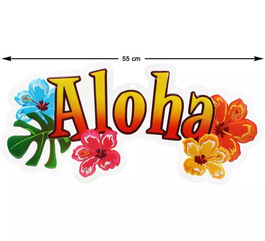 Translation missing: pt-PT.Decoración Fiesta Hawaiana (Aloha) 55 cm